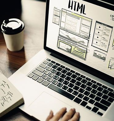 Designers develop a website